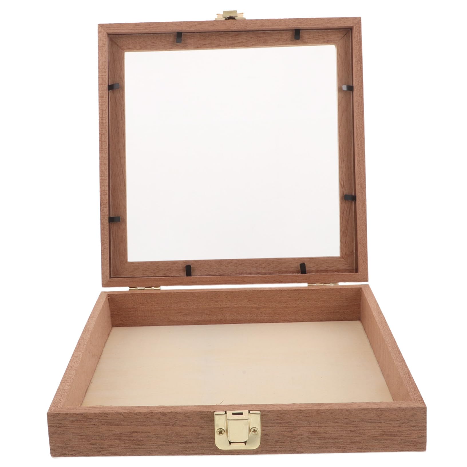 Boîte carrée bois pour bijoux idéale sur la coiffeuse de votre chambre