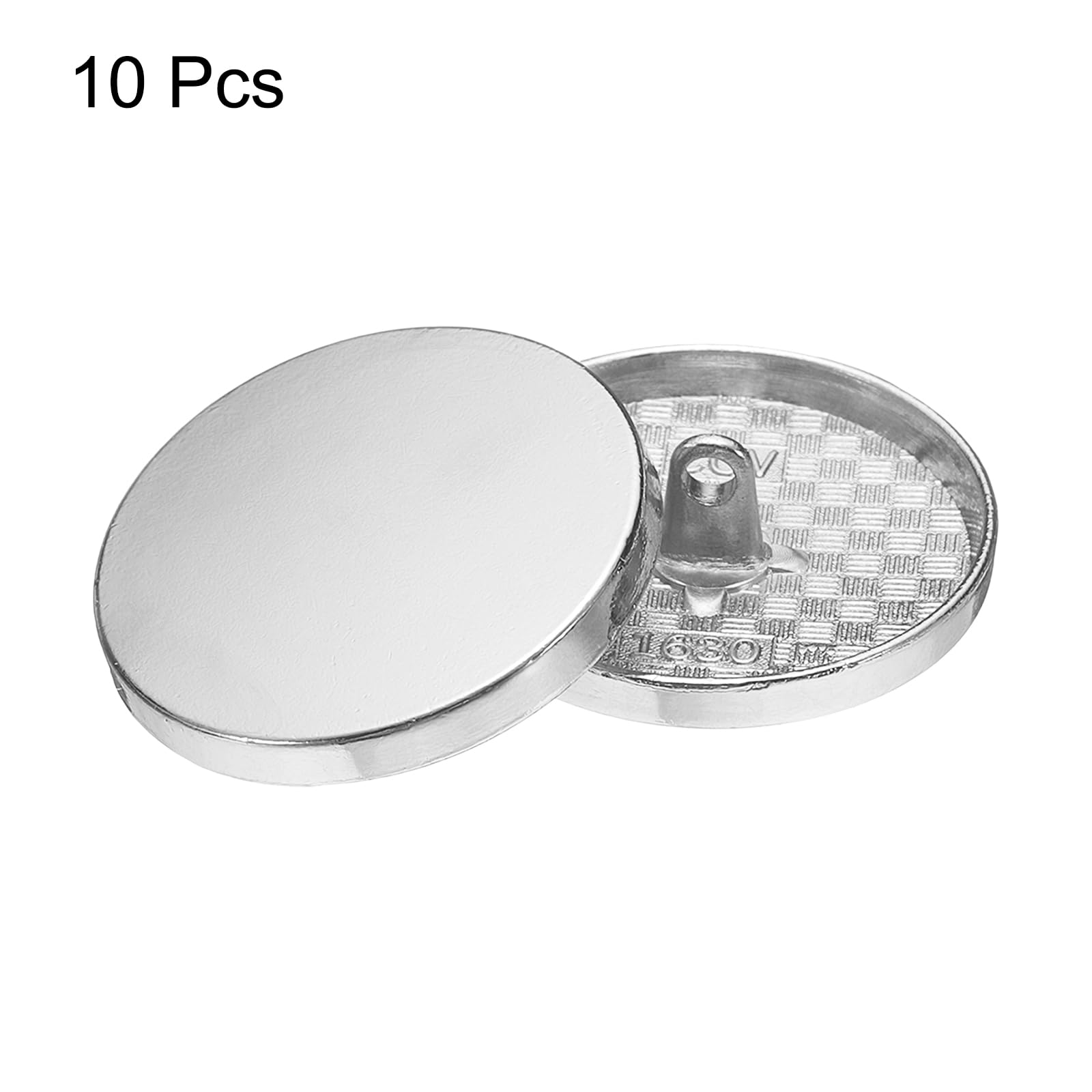 SUPVOX 30 Pezzi Bottoni Piatti in Metallo - Manopole per Cappotto, Giacca, Pantaloni, Camicia, Vestito - Fibbia Dorata 20 mm, Lega di Zinco, 1,8 * 1,8 cm