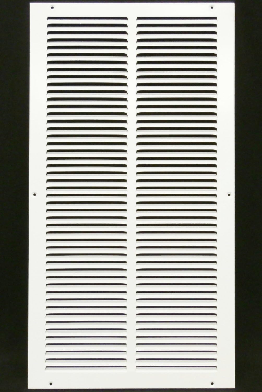 14'' x 8'' [Duct Opening] Flat Stamped Steel Return Air Grille by - Sidewall and Ceiling - HVAC Premium Vent Duct Cover - White [Overall Dimensions: 15.75''w X 9.75''h] — view 59