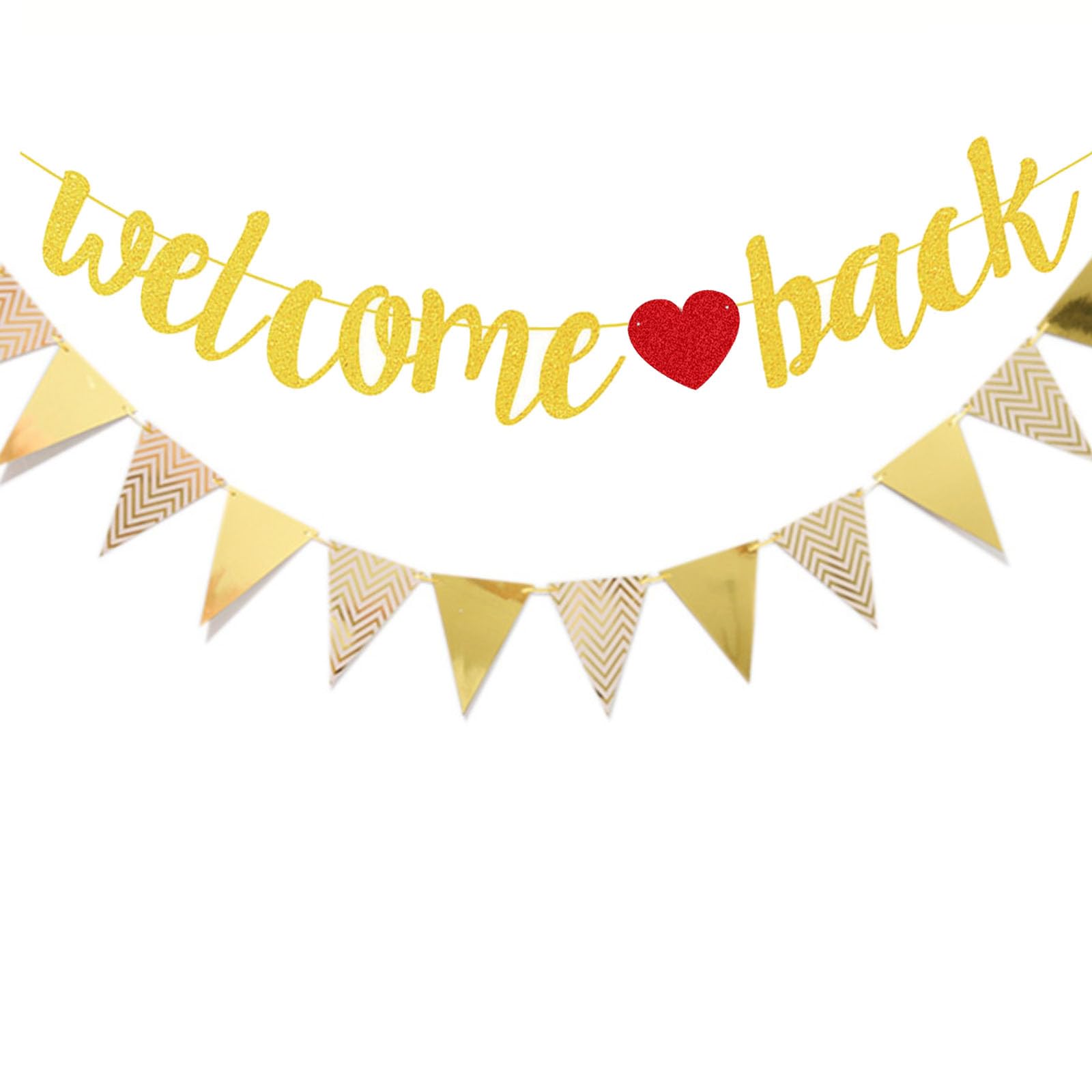 ALEGRE Welcome Garland (C-Welcome Back Banner Gold)