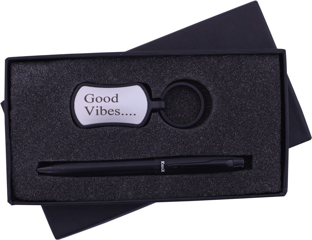 Krink KRK-PEN-KC2 Gift Set Special Edition Ball Pen with Key Chain. Best pen gift for men and women | Pen set for gifting.
