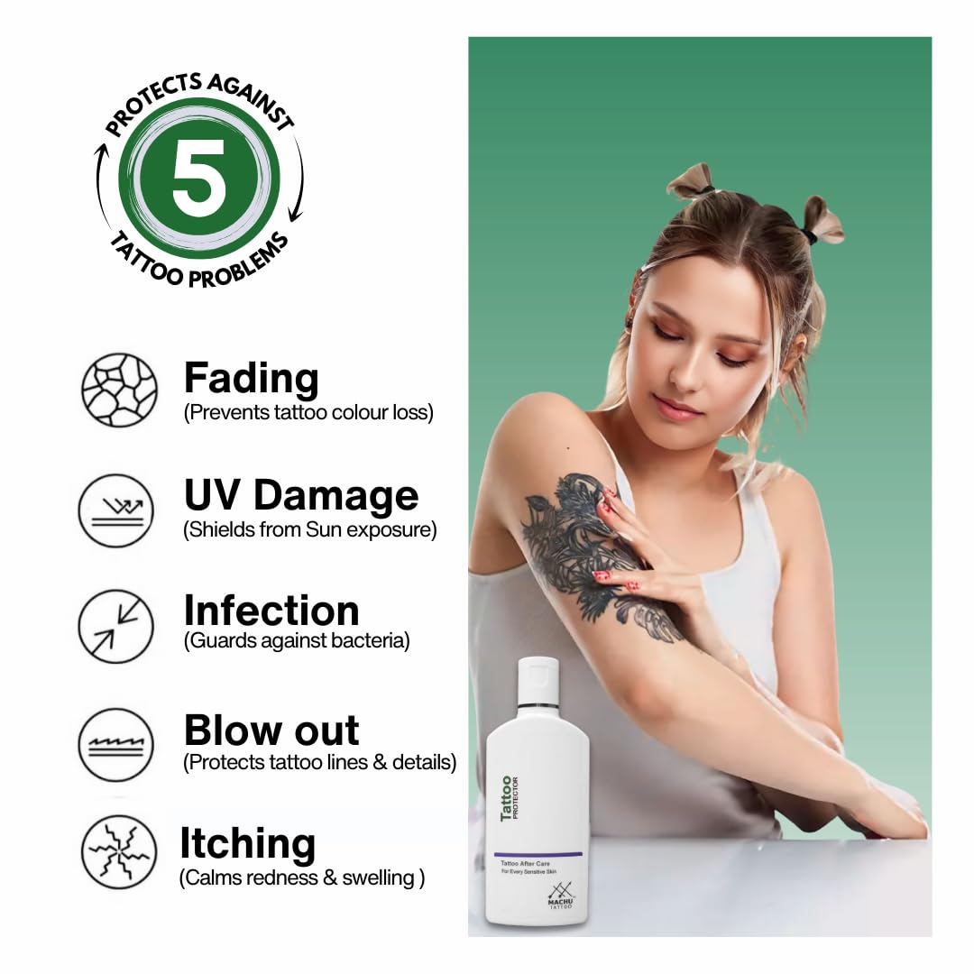 Machu Tattoo Protector cream,50 Ml/tattoo Healing and Shinner/Lotion/Enriched with Honey and Extract of Fenugreek/Best Aftercare for tattoo / 100% Organic and Vegan Certified/Paraben and Cruelty Free 3