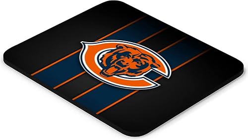 Gaming Mouse Pad, Sport Football Mousepad with Non-Slip Rubber Base for Laptop Computer Desktop Game Mat,Fans Gift Dark Orange Design