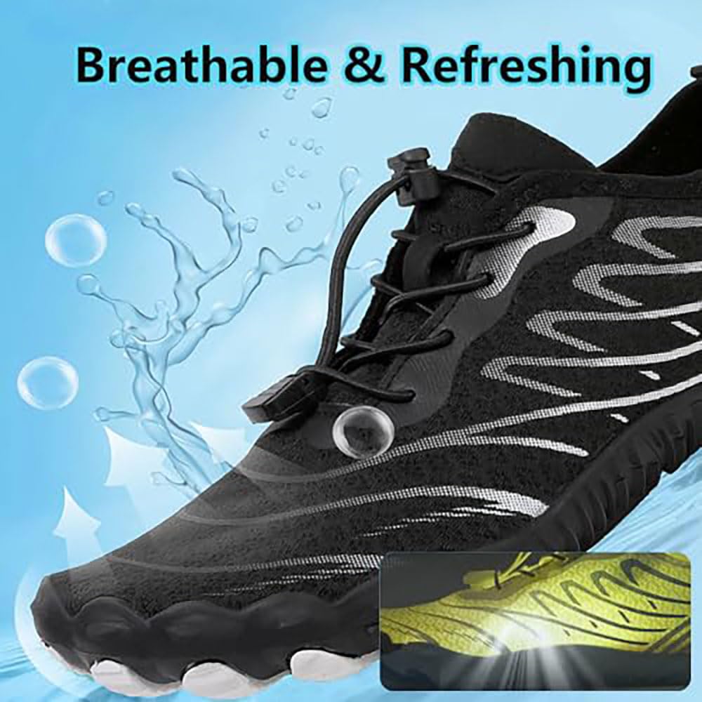 Zureto Chaussures de mise à la terre avec cuivre, chaussures pieds nus en cuivre, pour homme et femme, imperméable, antidérapantes, confortables