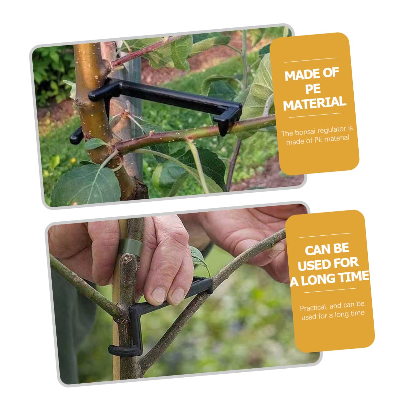 BESPORTBLE 50pièces Outils De Modélisation De Branches pour Plantes Écarteurs Réglables PE Accessoire De Jardin pour Contrôle De Croissance Forme des Plantes