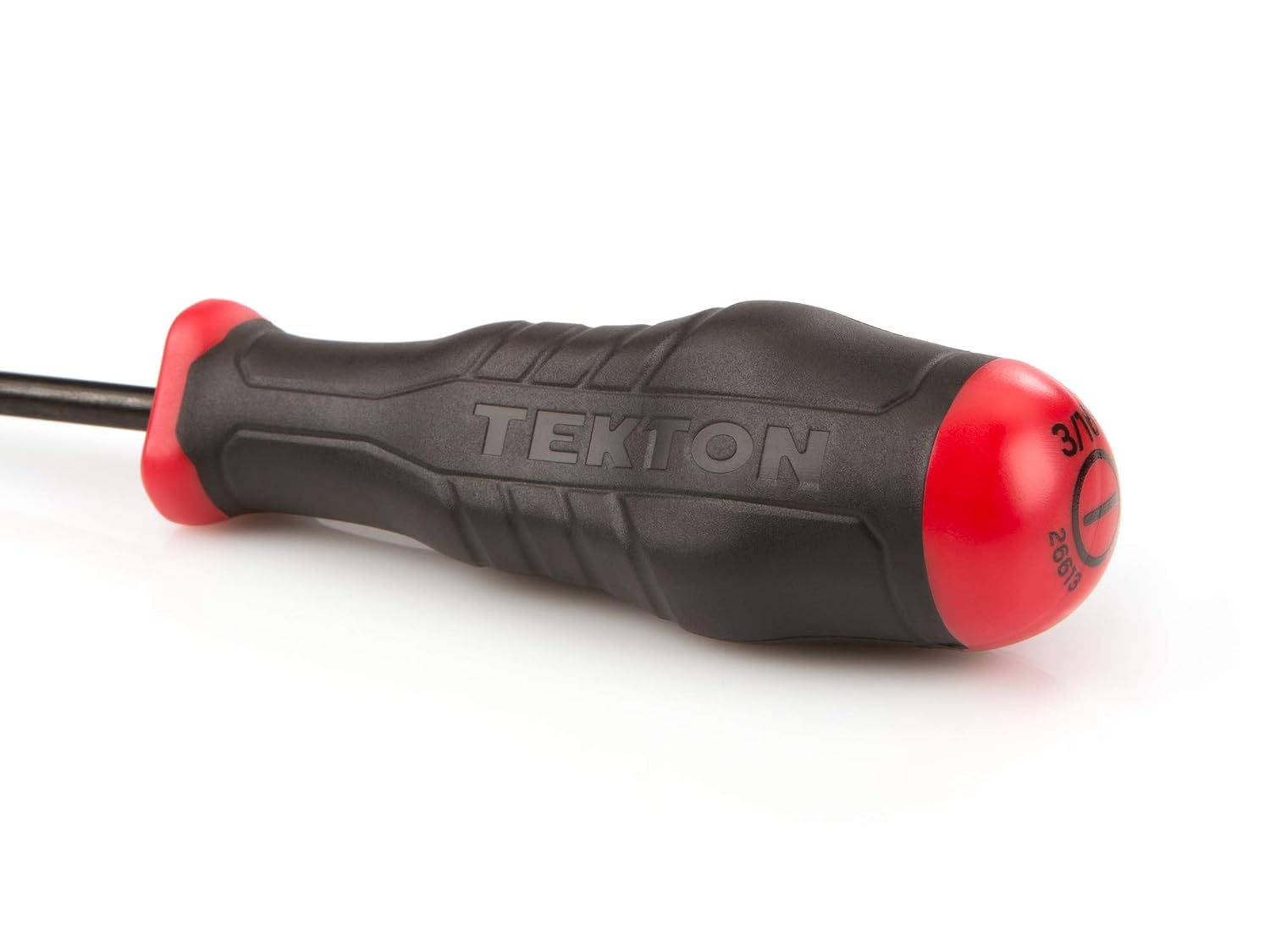 TEKTON 3/16 Inch Slotted High-Torque Screwdriver (Black Oxide Blade) | Made in USA | 26613