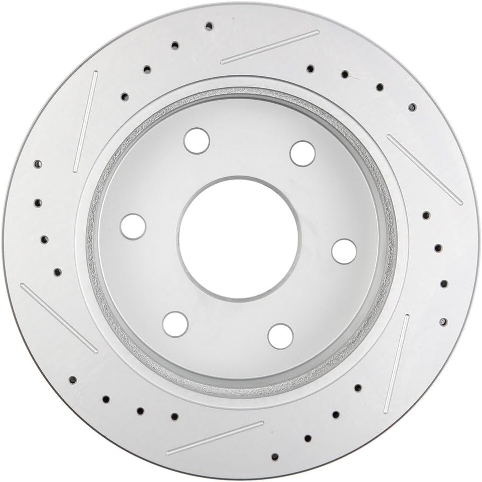ECCPP 6-Lugs Vented-Silver Brake Rotors 2pcs - For Cadillac Escalade,for Chevy Blazer,K1500,K1500 Suburban,K2500,Suburban 1500,Tahoe,for GMC Jimmy,K1500,K1500 Suburban,K2500 Suburban,Yukon