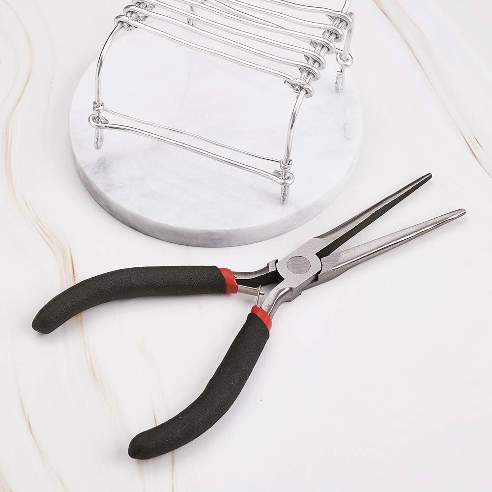 1Pcs Long Chain Nose Pliers 150mm Needle Nose Pliers Polishing Carbon Steel Jewelry Tool Plier for DIY Jewellry Making Supplies
