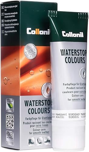Collonil Waterstop Classic - Esmalte para zapatos unisex para adultos, color burdeos y caoba, 2.5 fl oz, Morado (burdeos/caoba)