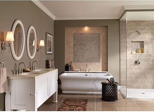 Miniatura 7 de Moen WS84924SRN Banbury - Grifo de baño de arco alto de dos manijas, resistente a manchas, níquel cepillado