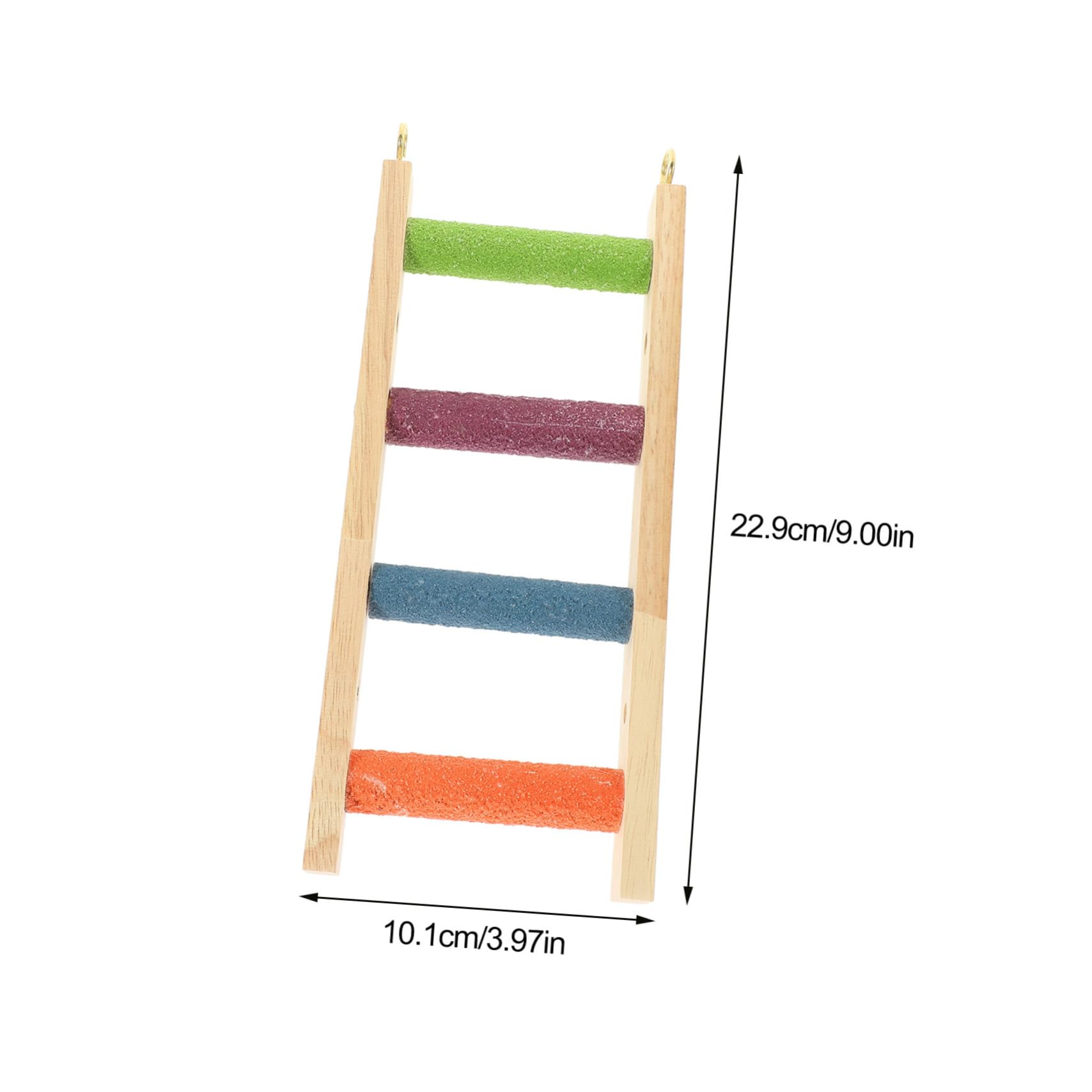 HOLIDYOYO Bird Ladder for Parrots Wooden Toy Ladder Safe Chewing Playing for Small Pets
