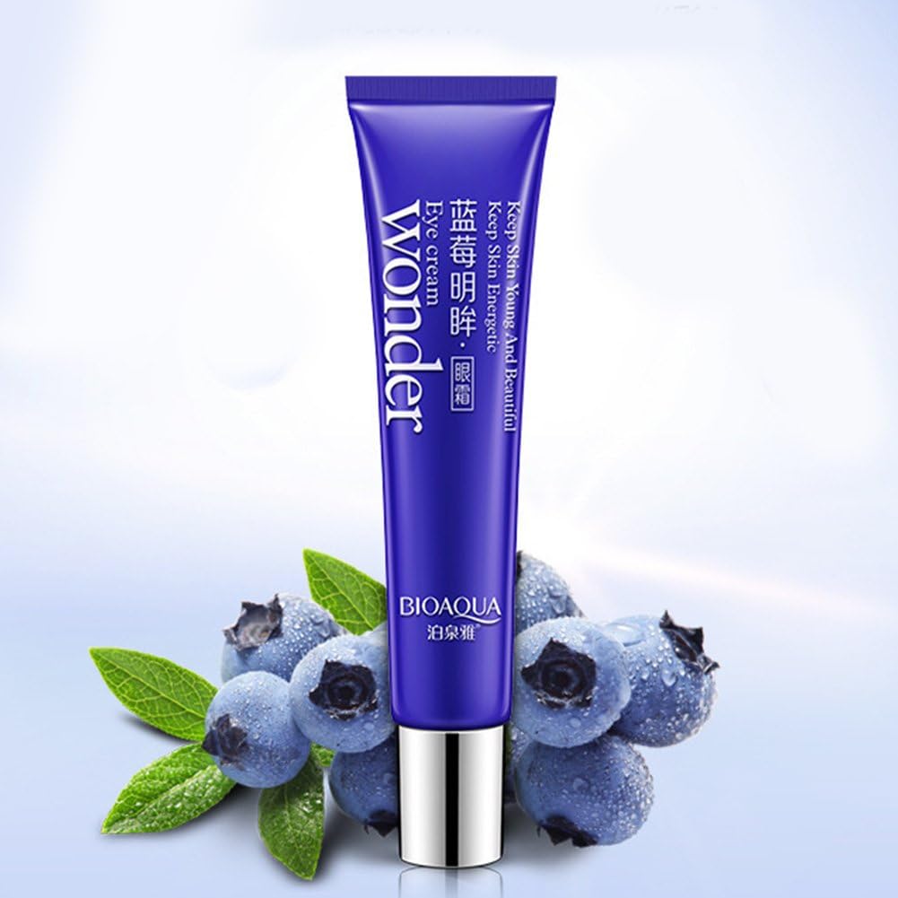 BIOAQUA Eye Cream Blueberry Anti-Wrinkle Anti-aging Dark Circle Remover Moisturizer Firming Eye Cream, 20 g (Pack of 1) - Image 3