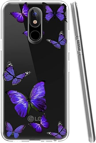 Miniatura 9 de Funda para LG Stylo 4para LG Stylo 4 Pluspara LG Q Stylus Funda para niñas y mujeres, delgada a prueba de golpes, patrón transparente, suave,