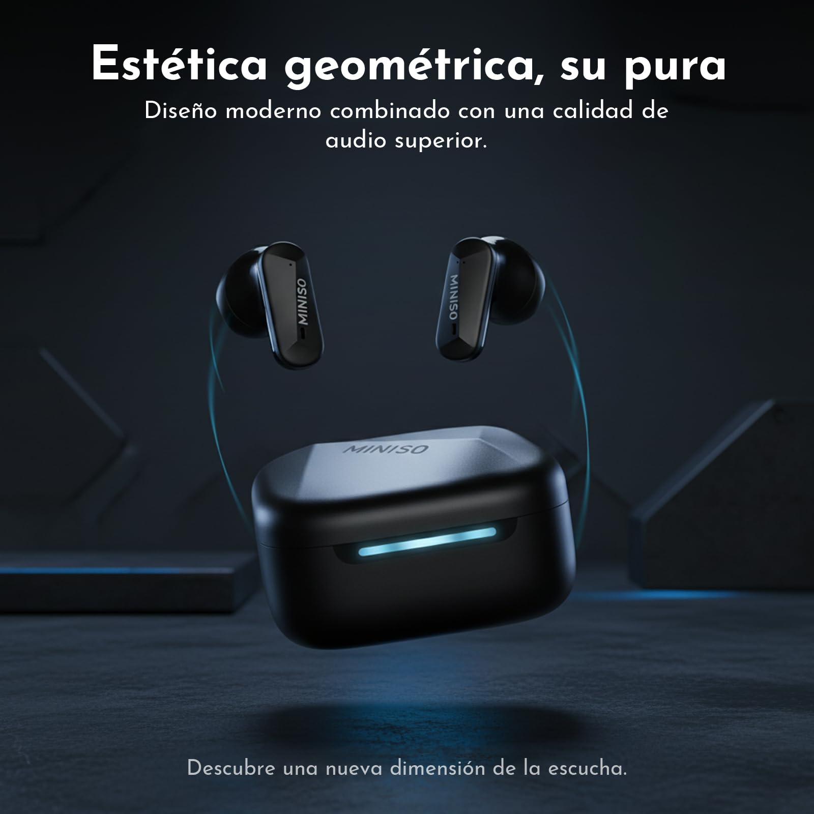 MINISO MS119 Auriculares Traductor en Tiempo Real,Auriculares Traductores Simultaneos IA 3 en 1, 165 Idiomas y 9 Modos de Traducción, Bluetooth 6.0, 48H de Autonomía para Viajes, Negocios y Estudios