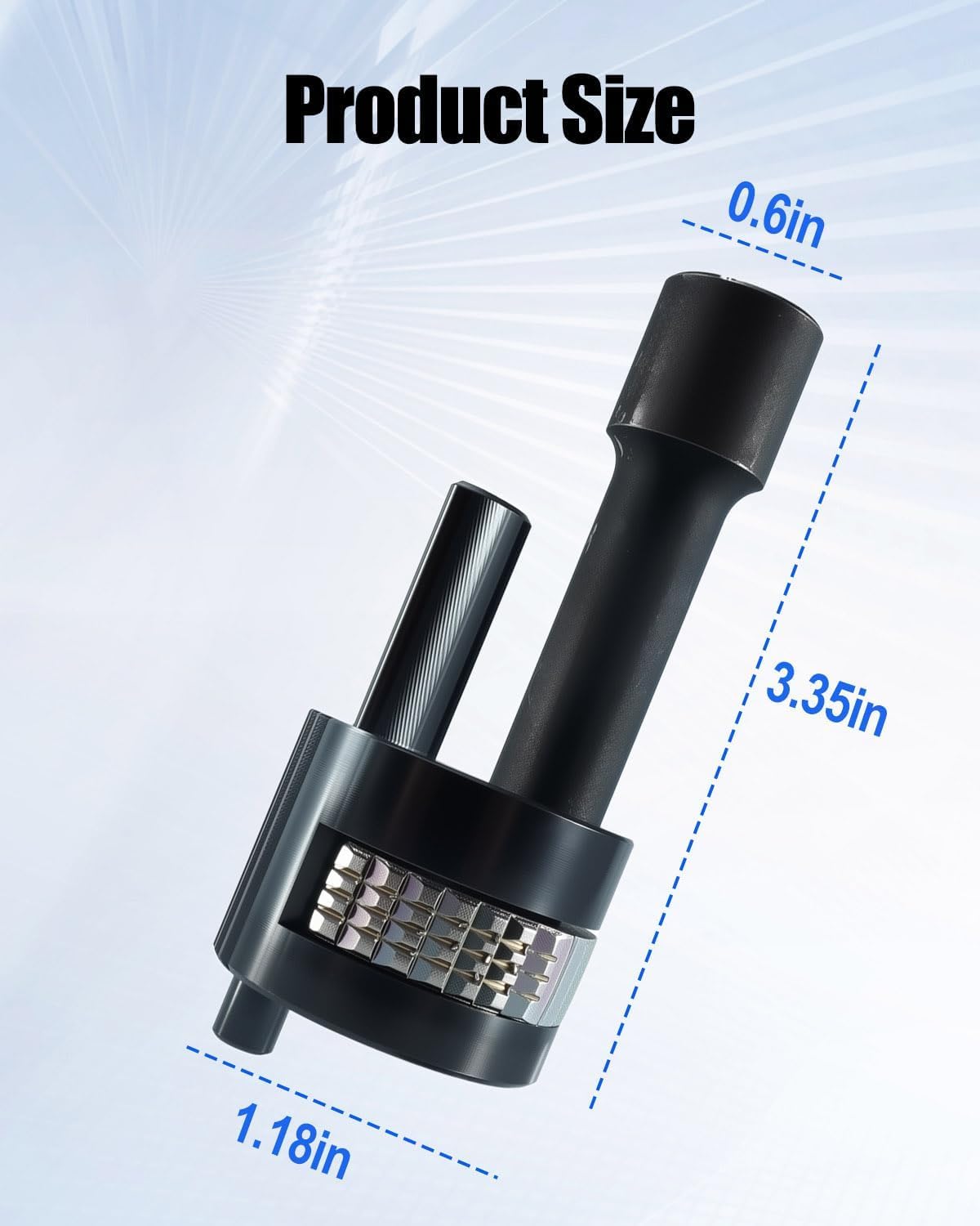 97258 Tub Drain Removal Tool for Use with 3/8" Drive Ratchet Wrenches, Tub Drain Extractor for Plumbing Repairs, Fast Applications
