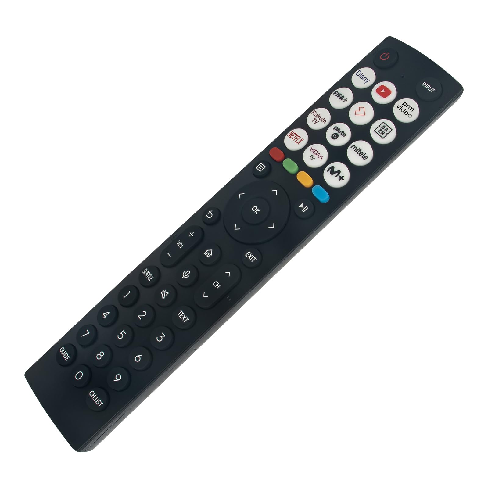 Telecomando Vocale Solare Di Ricambio Per TV Hisense Mini-LED 2024 – Compatibile Con 65U7NQTUK, 75U8NQTUK E Altri