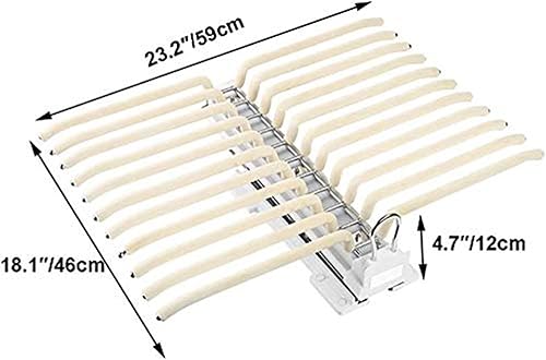 Miniatura 2 de Barra extensible extraíble para armario, soporte organizador de ropa ajustable, perchero extraíble con amortiguador, soporte extensible para
