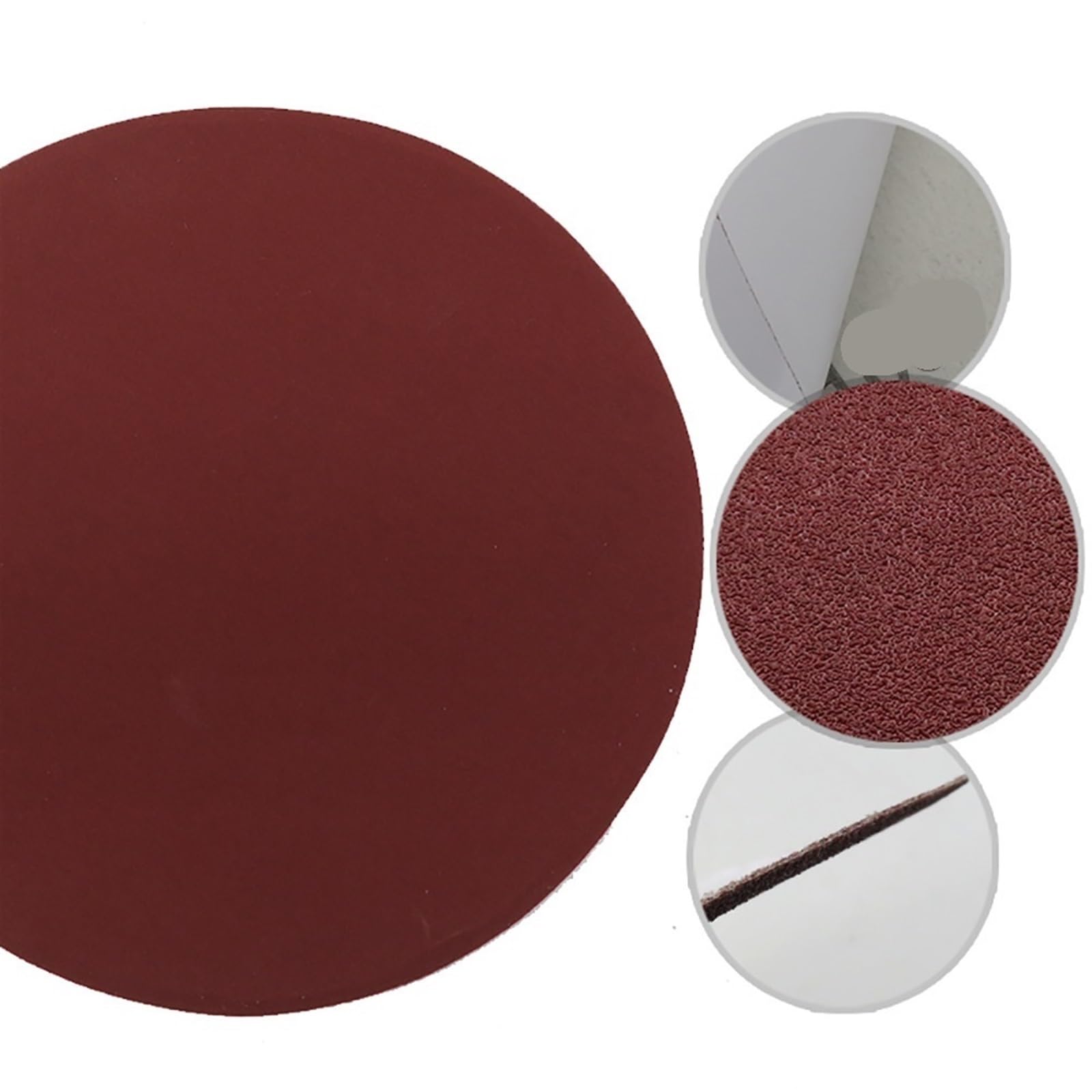 Papier ścierny, Papier ścierny, papier na mokro i sucho, 10 szt. 5-calowych krążków ściernych o średnicy 125 mm, samoprzylepna podkładka ścierna gradacji 240/320/600/800/1000(60 Grit)