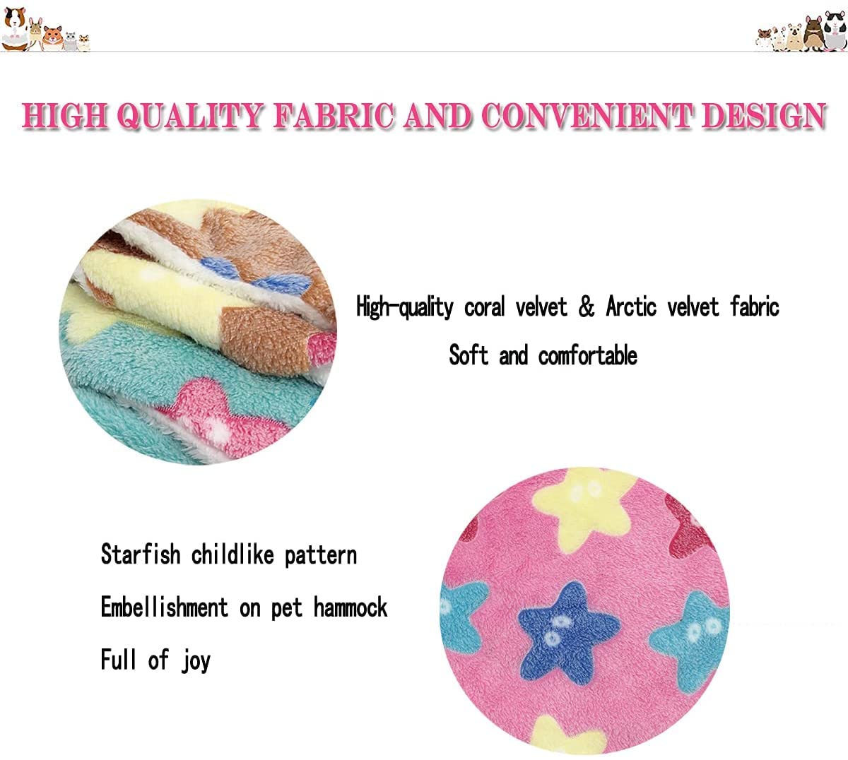 Hamaca Colgante de Animales pequeños, Cama oscilante para Mascotas, Hamaca de Doble Capa para Mascotas para hurón, Rata y Otros Animales pequeños, Morado - 4