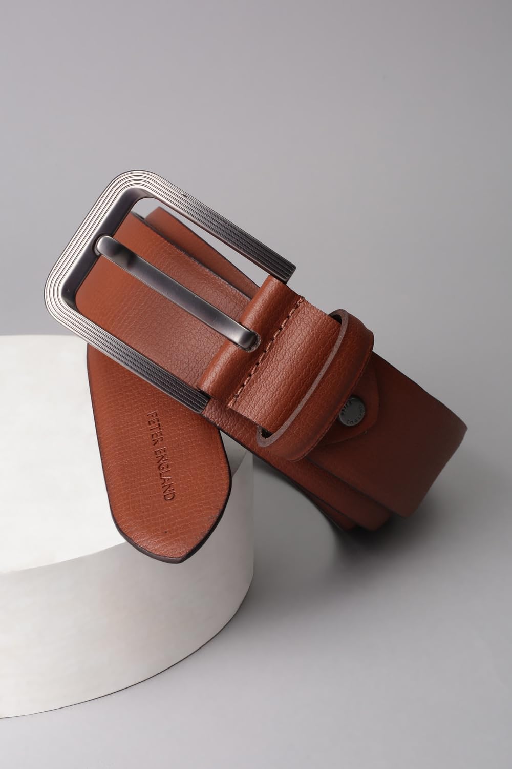 Peter England Men's Leather Everyday Formal Belt