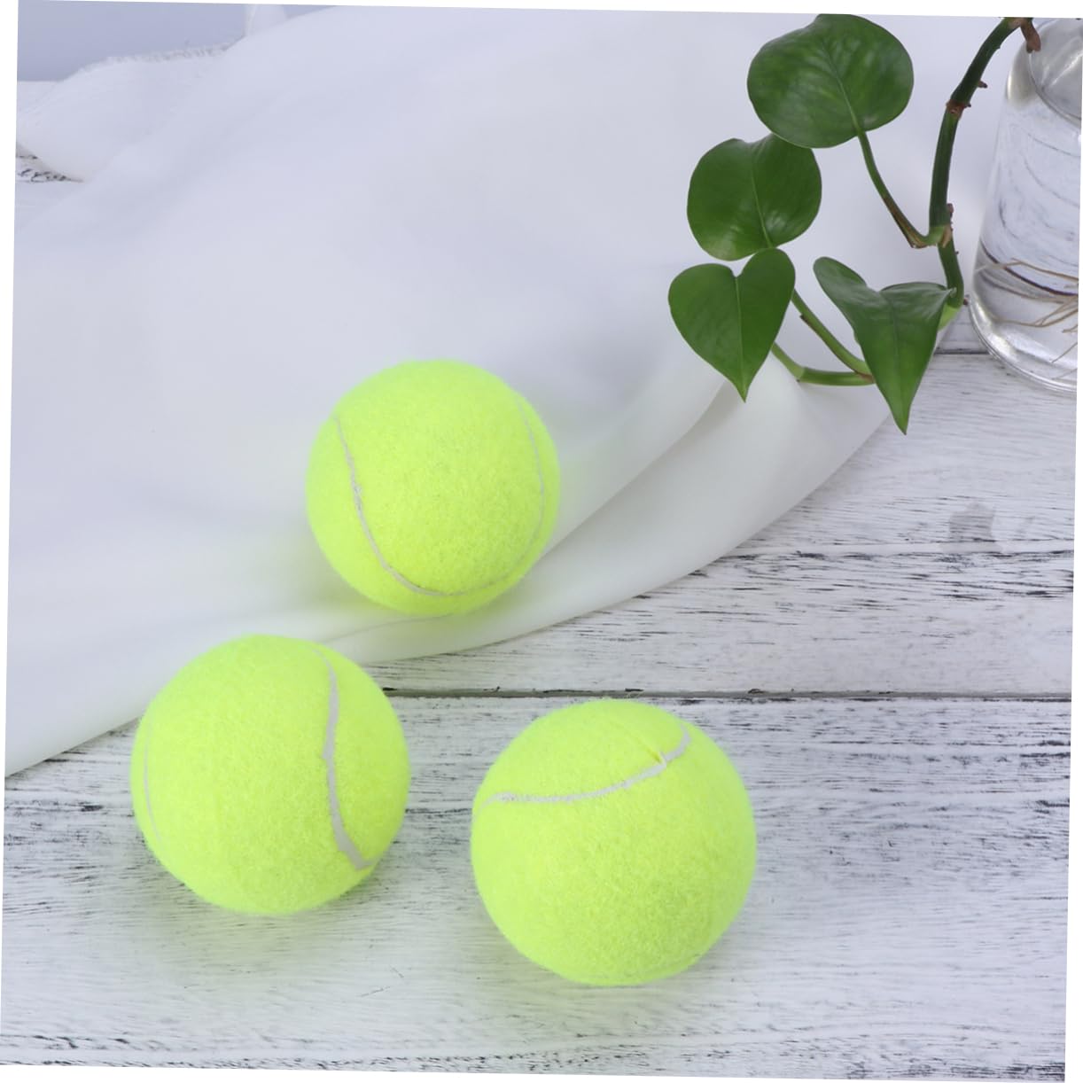 Hemoton 6Pcs Regular Duty Tennis Balls Can Durable Visibility Yellow for Practice and Training for Dogs and Tennis Beginners