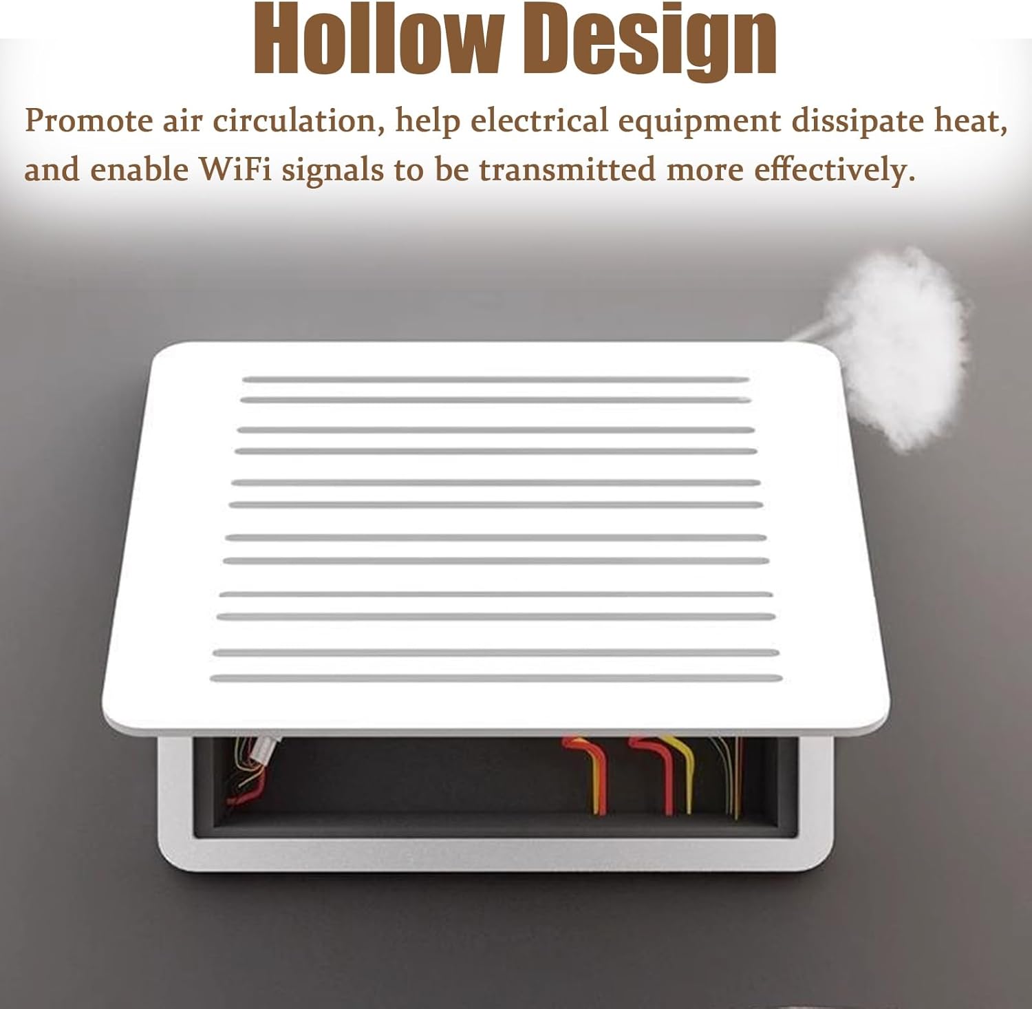 Electrical Panel Cover Hollow Design Breaker Box Cover Decorative, Flip-Up Household Electric Panel Cover Decorative, Distribution Box Protective Lid for Living Room(Style B,40x30cm (15 3/4"x11 3/4"))