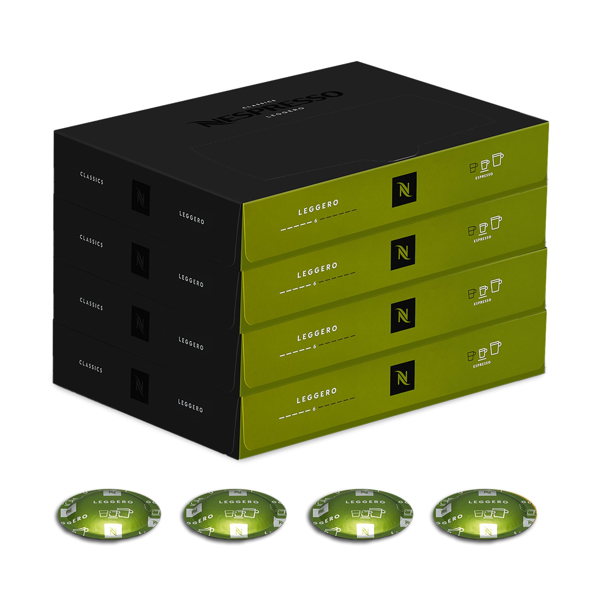 NESPRESSO PROFESSIONAL Leggero 200 Kaffeekapseln | Arabica und Robusta Kaffee mittlerer Röstung ideal für Espresso, kompatibel mit Nespresso B2B Kaffeemaschinen
