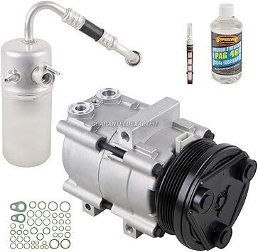 Amazon Com Ac Compressor W A C Accumulator Drier Expansion Valve Oil O Rings For 2005 Ford F 150 F150 V8 W 6 Groove Clutch Buyautoparts 60 81386rk New Automotive