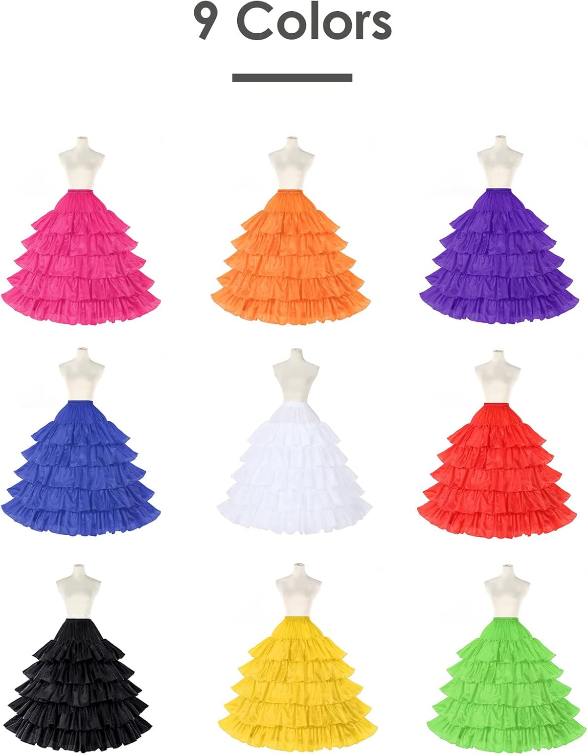 BEAUTELICATE Petticoat Hoop Slip Underskirt Women Wedding Dress Skirt Gown - Image 2