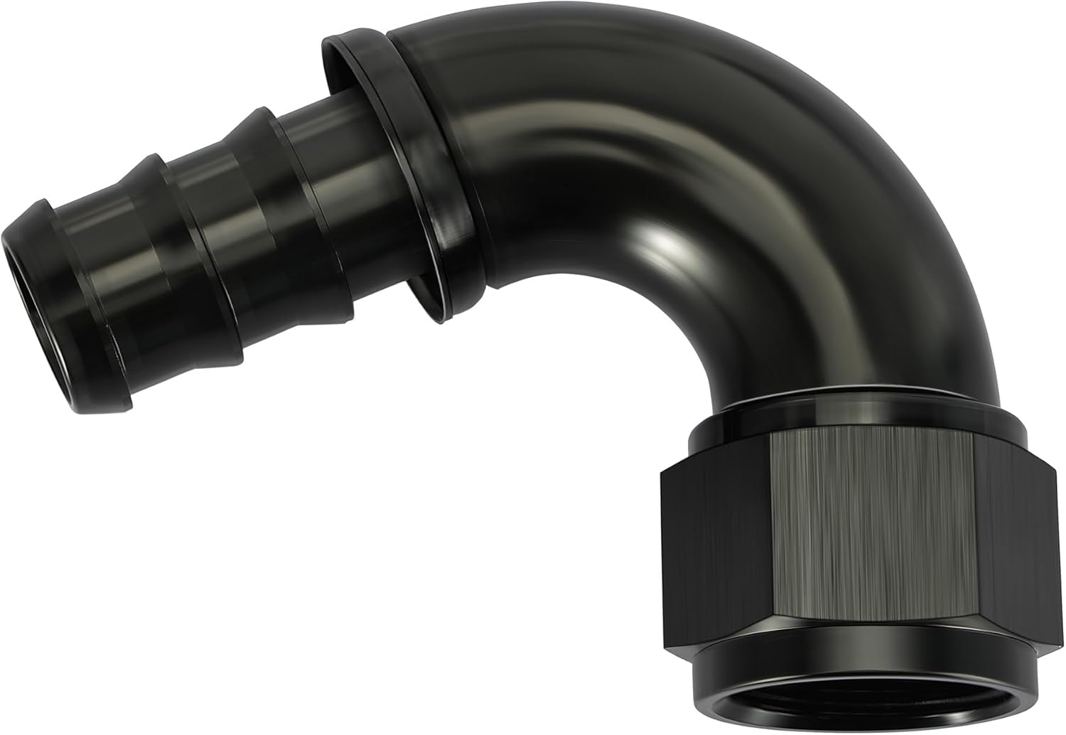 EVIL ENERGY 12AN 120 Degree Push Lock Fitting One Piece Full Flow Hose End