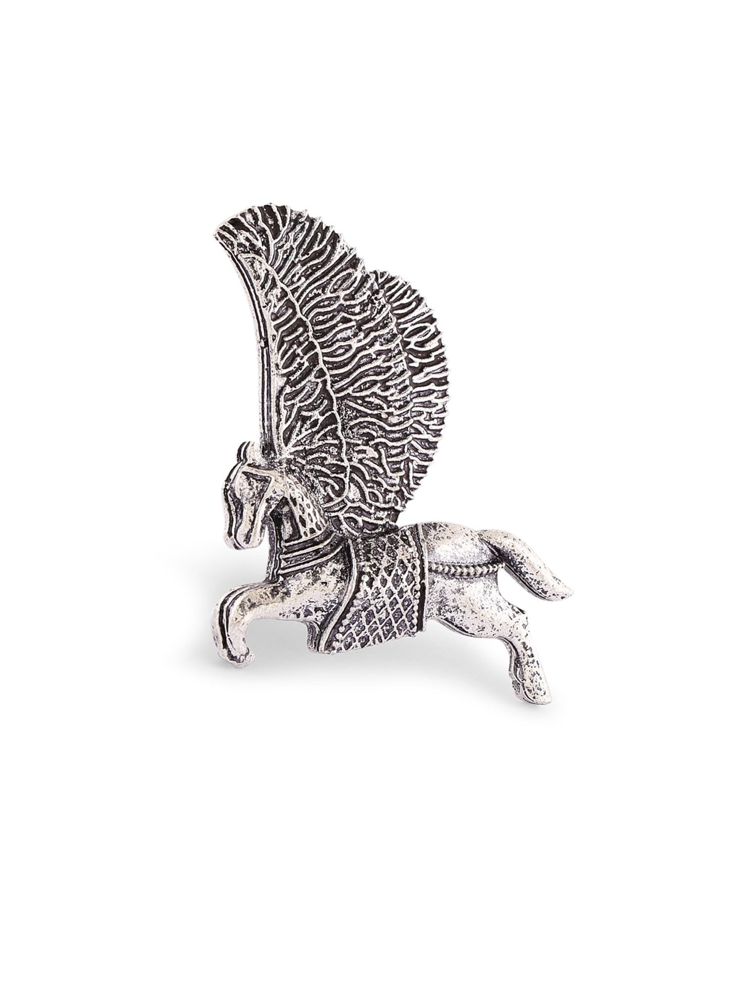 ZAVERI PEARLS Silver Tone Flying Horse Antique Oxidised Adjustable Finger Ring For Women-ZPFK16648 (B0CKZCC1FM) Amazon Price History, Amazon Price Tracker
