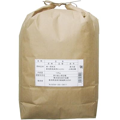 田中米穀 新潟 長岡産 コシヒカリ 玄米 10kg 令和7年産