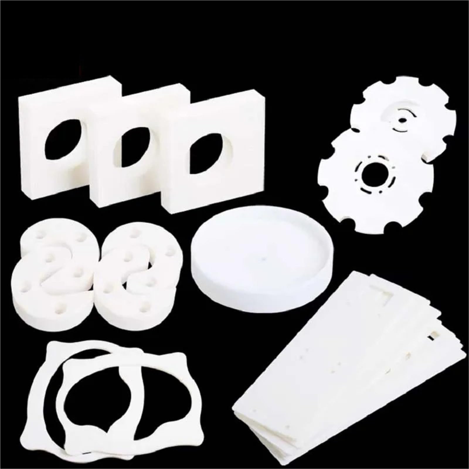Ptfe-Folien Platte Dicke 0,1/0,3/0,5/1/3/5/8/10 mm Polytef-Platte(100x100mm,4mm)