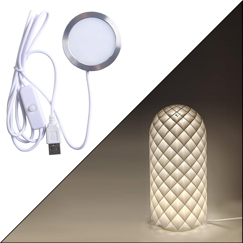 FYSETC 3D Printer Parts - Craetive DIY LED Lamp Kit: Only Hardware Accessories NO 3D Printed Parts, Bright Light Energy-efficient Custom Lighting Project for Pure White Nightlight Models