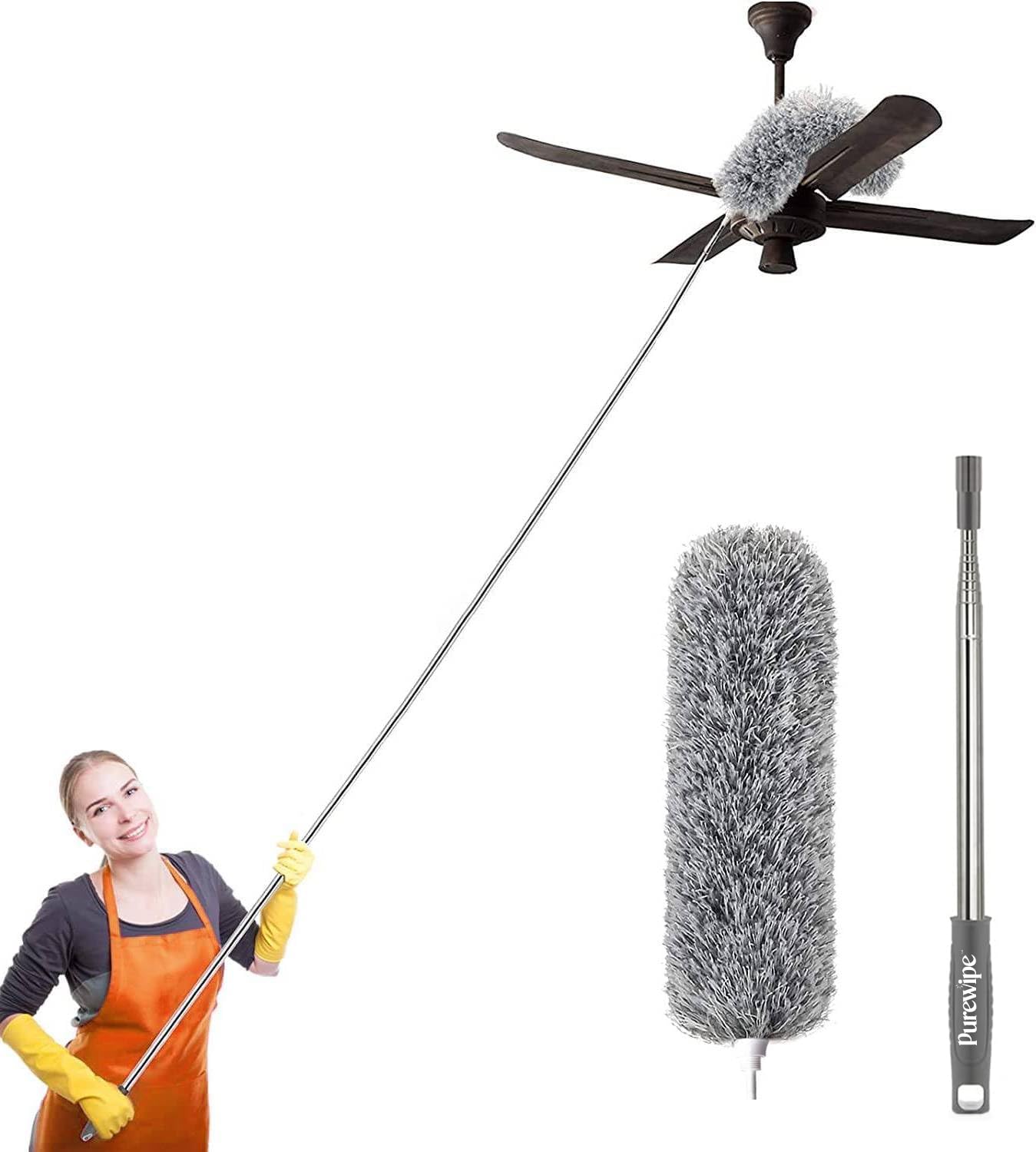 See full amazon price history chart for Purewipe Flexible Fan Cleaning Feather Duster with Extension Long Rod | Multi-Purpose Ceiling Cleaning Brush & Extendable Duster for Home, Kitchen, Office - Ultimate Cleaning Tool for Walls, Fans Purewipe Flexible Fan Cleaning Feather Duster with Extension Long Rod | Multi-Purpose Ceiling Cleaning Brush & Extendable Duster for Home, Kitchen, Office - Ultimate Cleaning Tool for Walls, Fans (B0DDTVB818) Amazon Price History, Amazon Price Tracker