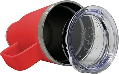 Vista 87 de LaserGram 15oz Vacuum Insulated Coffee Mug, Ankh, Personalized Engraving Included (Orange)