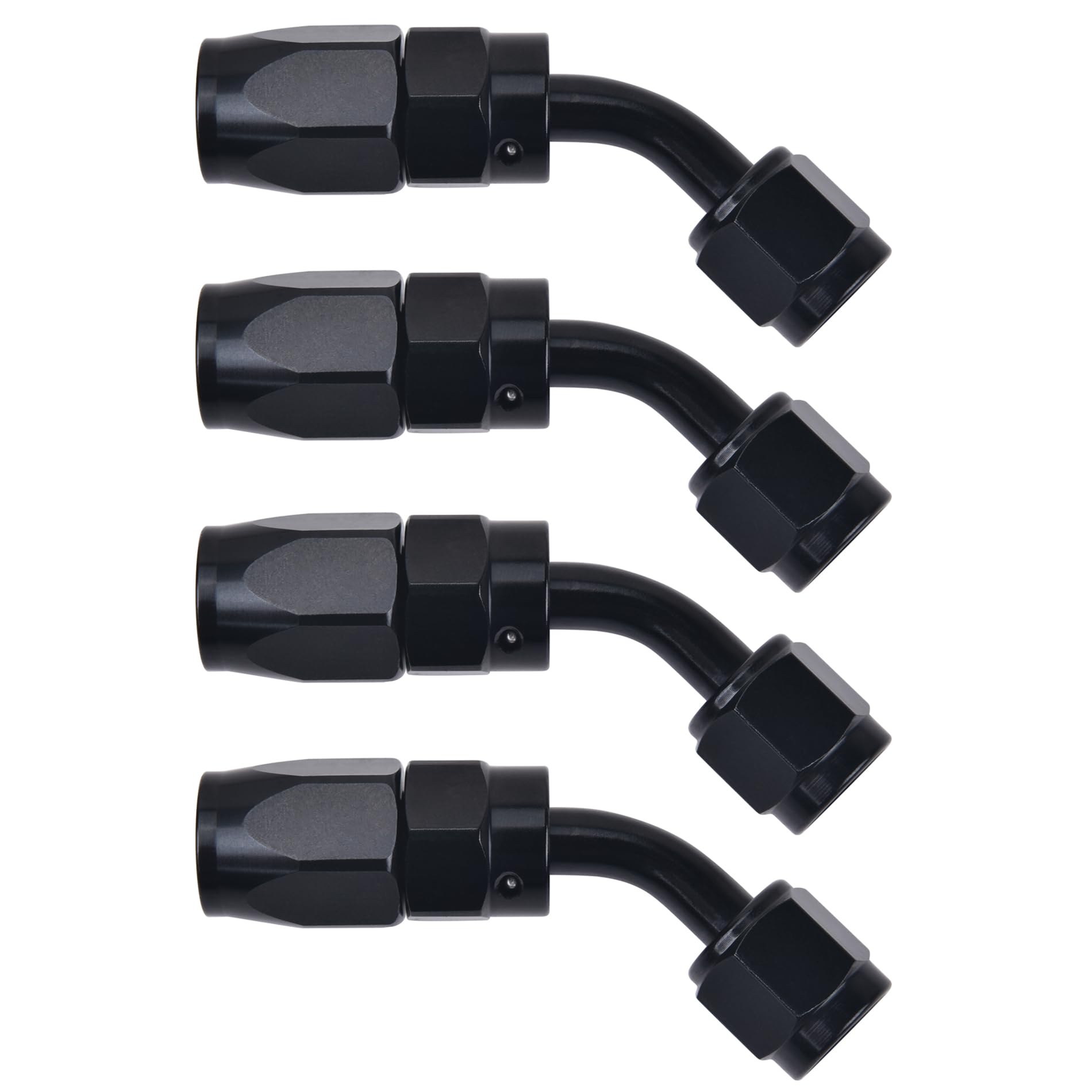 EVIL ENERGY 4PCS 6AN 45 Degree Hose End Fitting for CPE Braided Fuel Hose