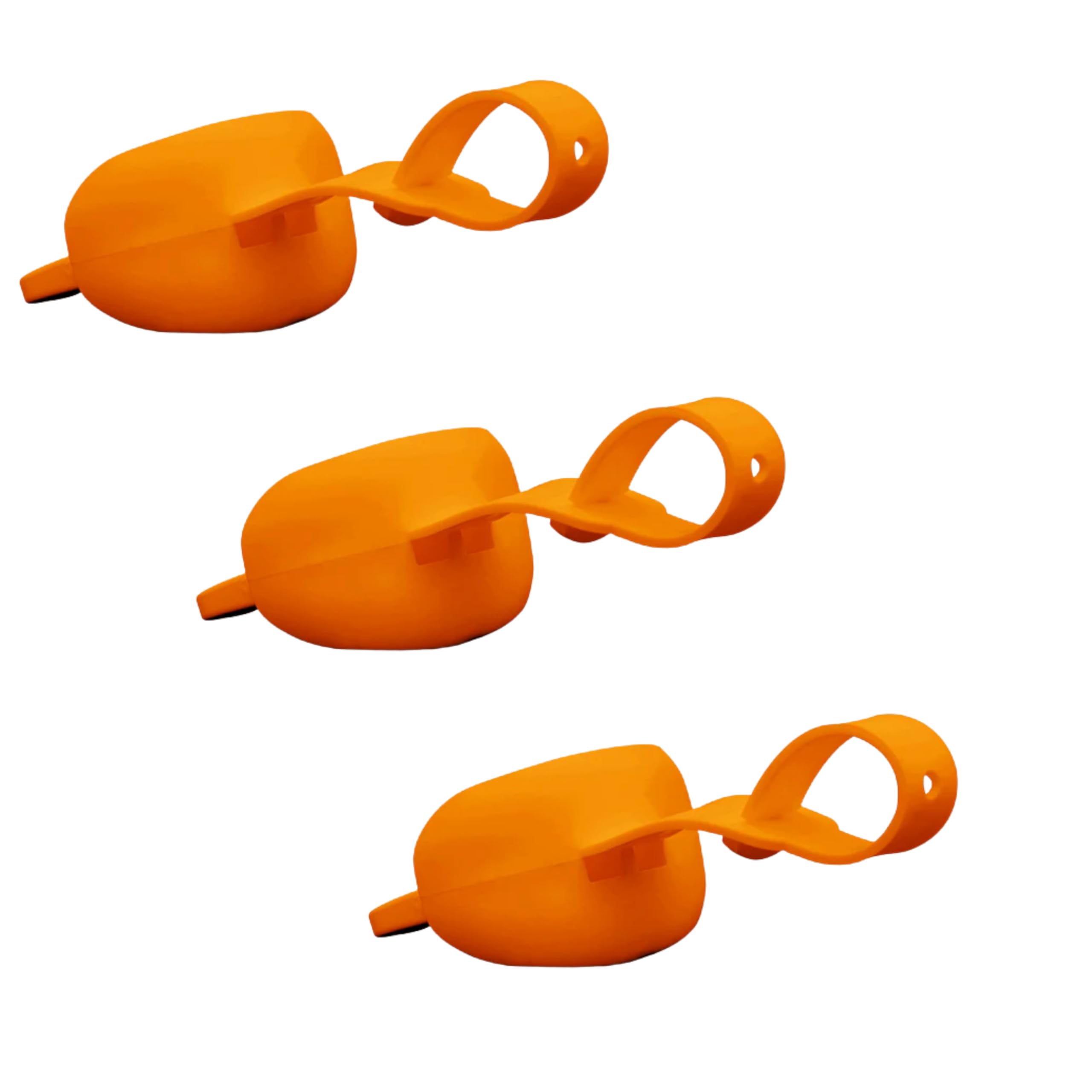 Vettex Doubleguard - Paradenti con protezione labbra, confezione da 3, colore: arancione