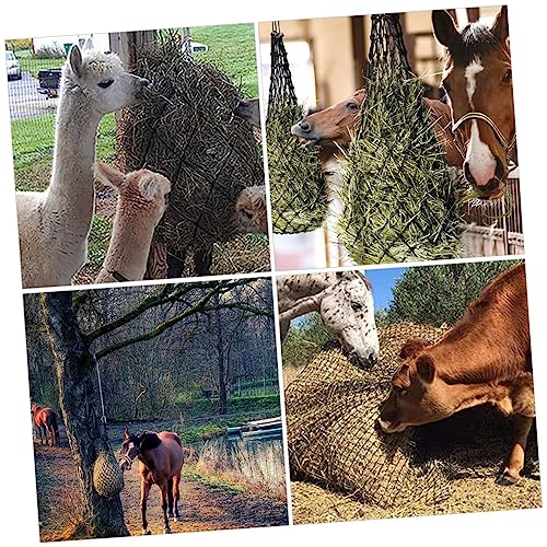Yardwe 6 Peças Redes De Alimentação Lenta Para Cavalos Fornecimento De Cavalos Gado Líquido Sacos De