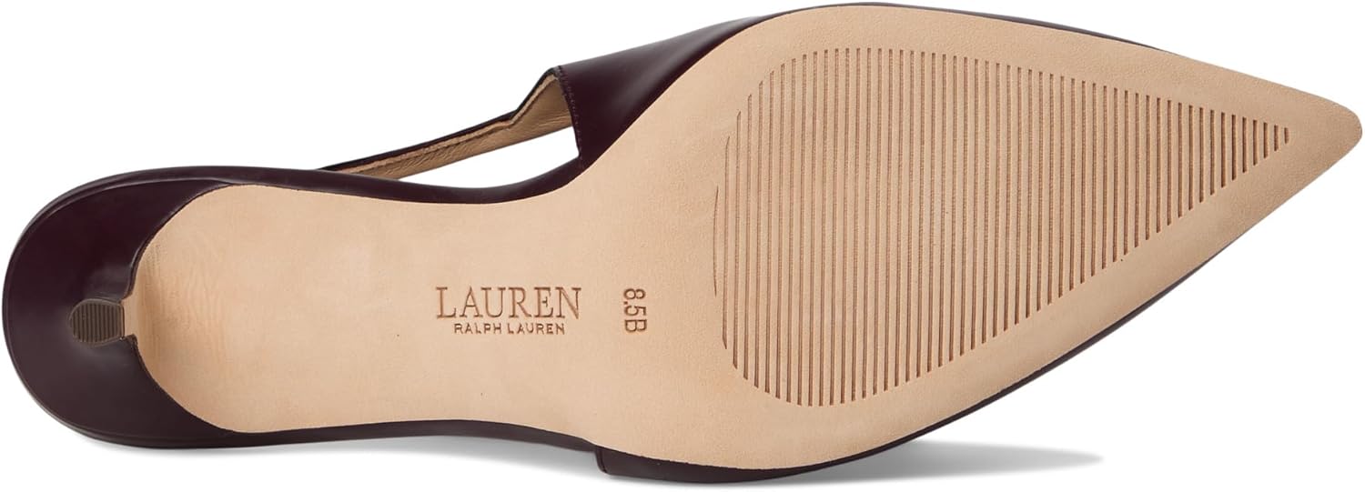 Lauren Ralph Lauren Womens Khloe Leather Slingback Loafers Pumps - Image 3