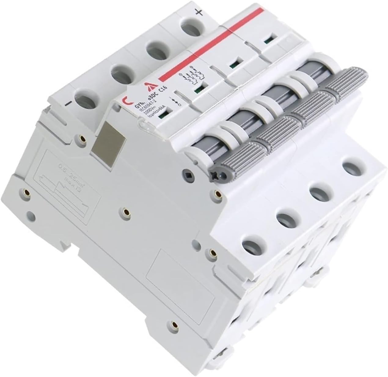 Circuit breakerMCB DC 1000V MCB Mini Circuit Breaker DC 6A 10A 16A 20A 25A 32A 40A 50A 63A 4 Poles IEC60947 1Pcs (Size : 63A) (Size : 40A)