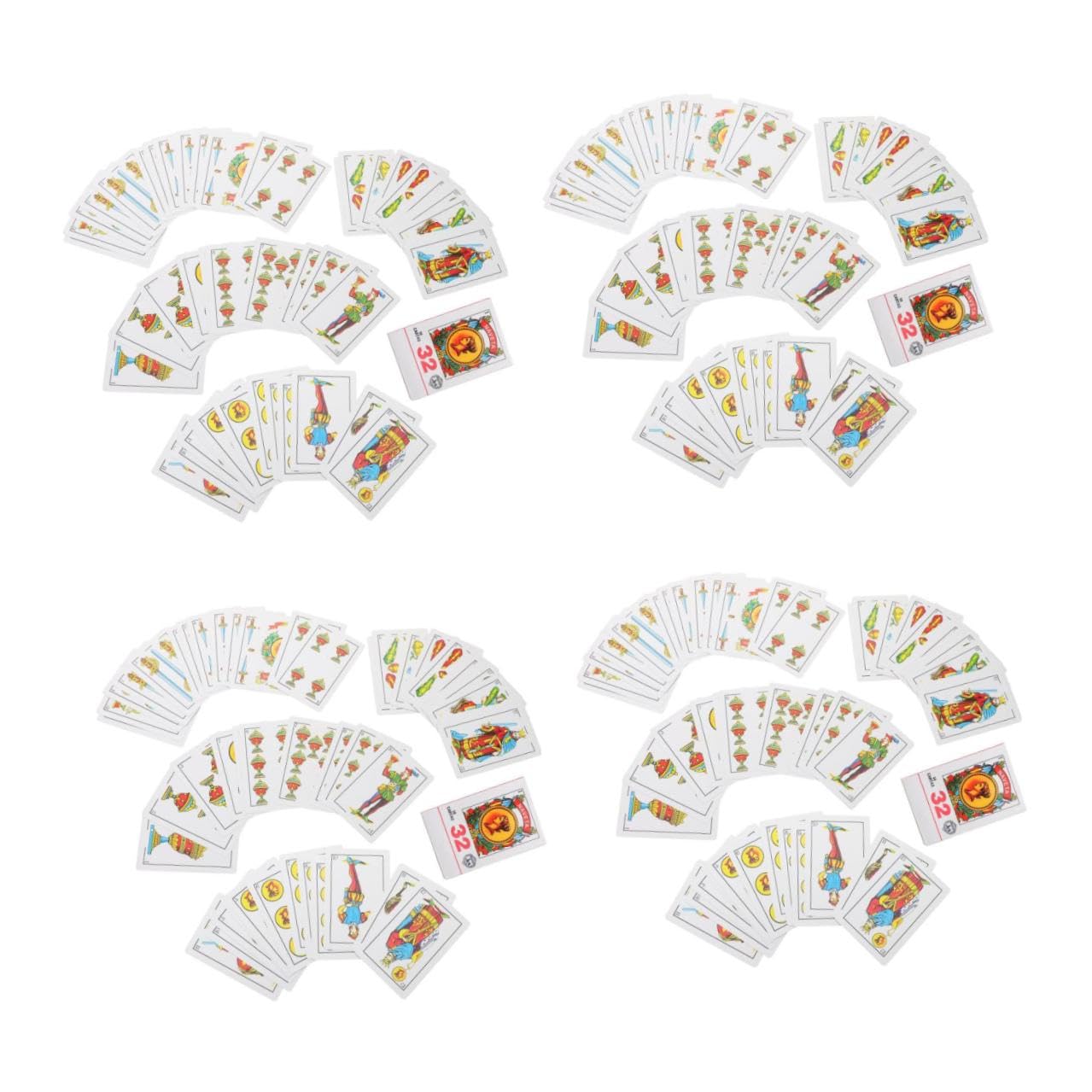 Cabilock 4 Piezas Baraja de Cartas Mexicanas para Juegos Españoles, de