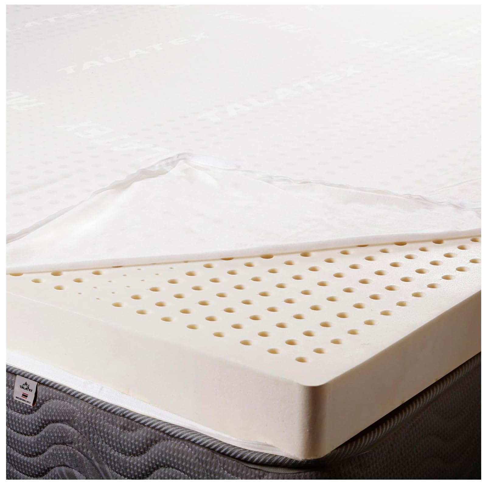 Latex Mattress – Premium Natural Latex with Organic Mattress Cover, Ergonomic, Breathable & Durable Mattress Pad for Spinal Alignment And Motion Isolation,2in,135x200cm(53x79in)