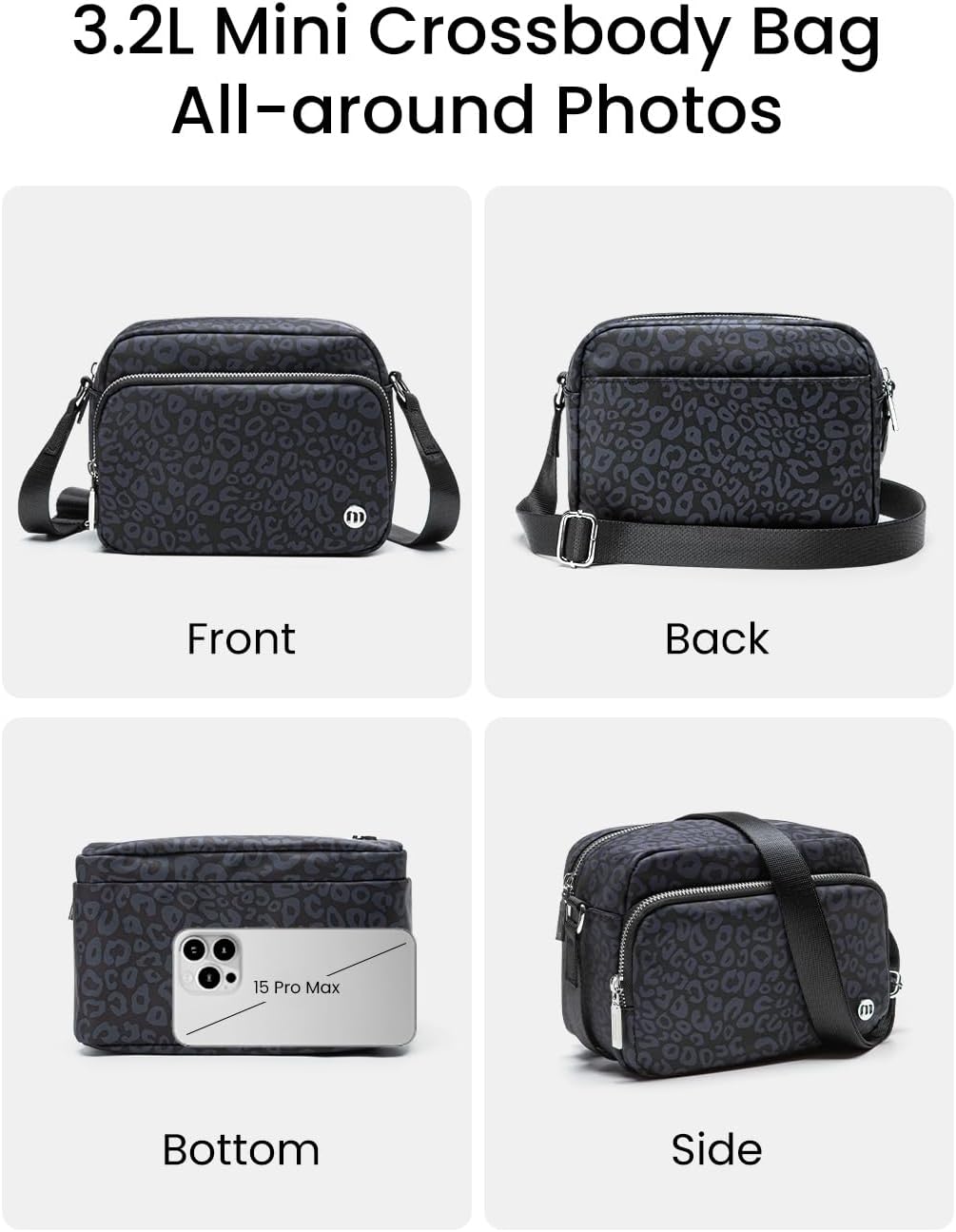 MEXS Small Crossbody Bags for Women, Mini Casual Cross Body Bag Travel Purse, Adjustable Strap Shoulder Handbags Wallet