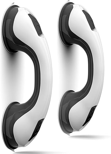 NL'AAHCÉ - Barras de agarre para ducha resistentes (paquete de 2) barra de agarre de 12 pulgadas compatible con ADA para personas mayores, manijas