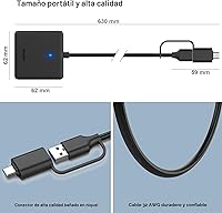 Vista 7 de Lector de tarjetas de memoria, BENFEI 4 en 1 USB 3.0 y USB-C a SD Micro SD Adaptador de lector de tarjetas MS CF, 4 tarjetas de lectura y escritura