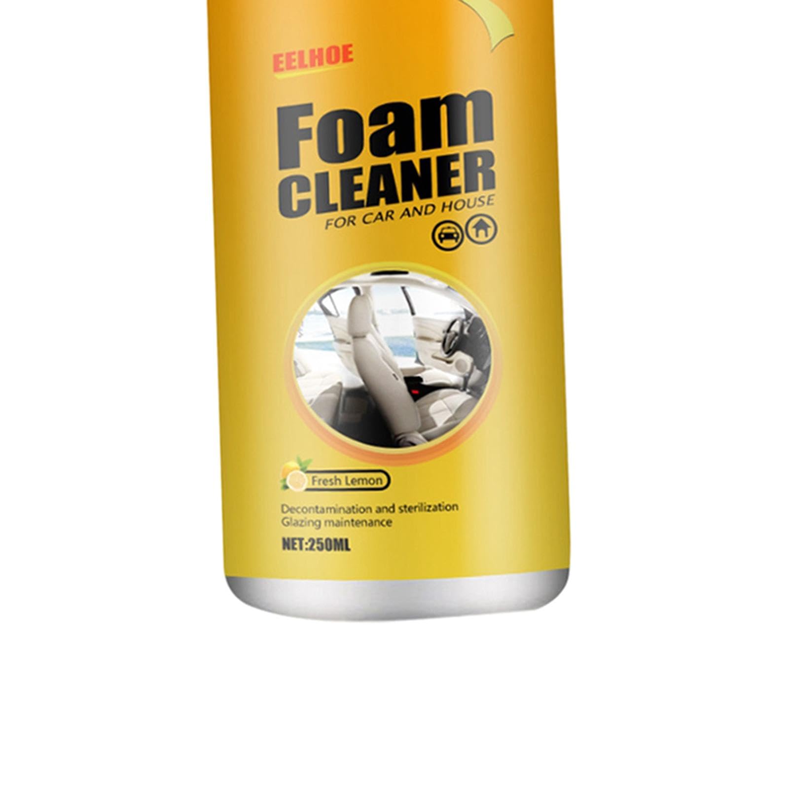 Lot de 5 sprays nettoyants en mousse pour voiture, plafond, siège, maison, 250 ml