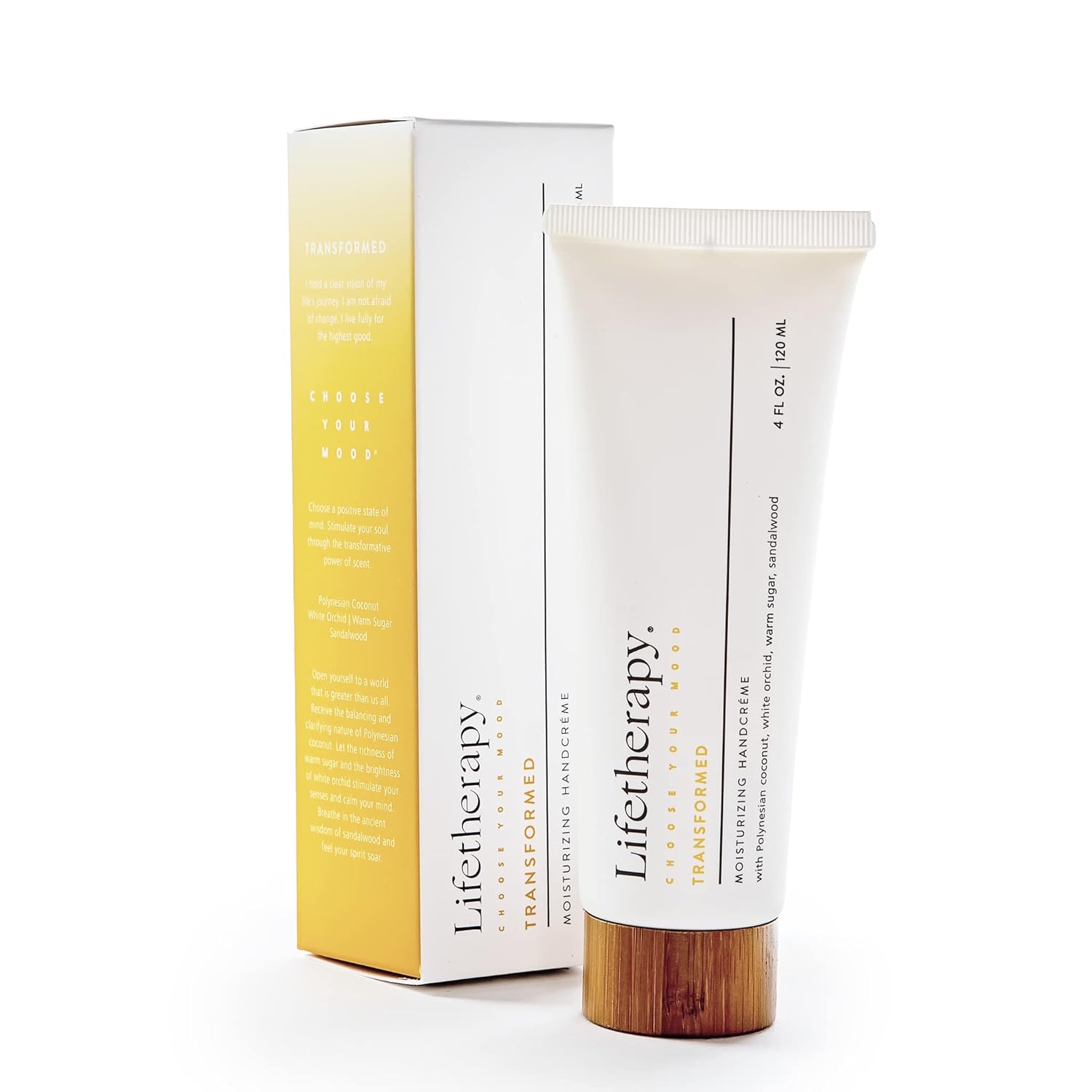 Lifetherapy Moisturizing Hand Cream - Transformed | Clean, Skin-Loving Formula | Vegan & Gluten Free | Fast-Absorbing & Lightweight | Free From Parabens, Sulfates & Phthalates 4oz