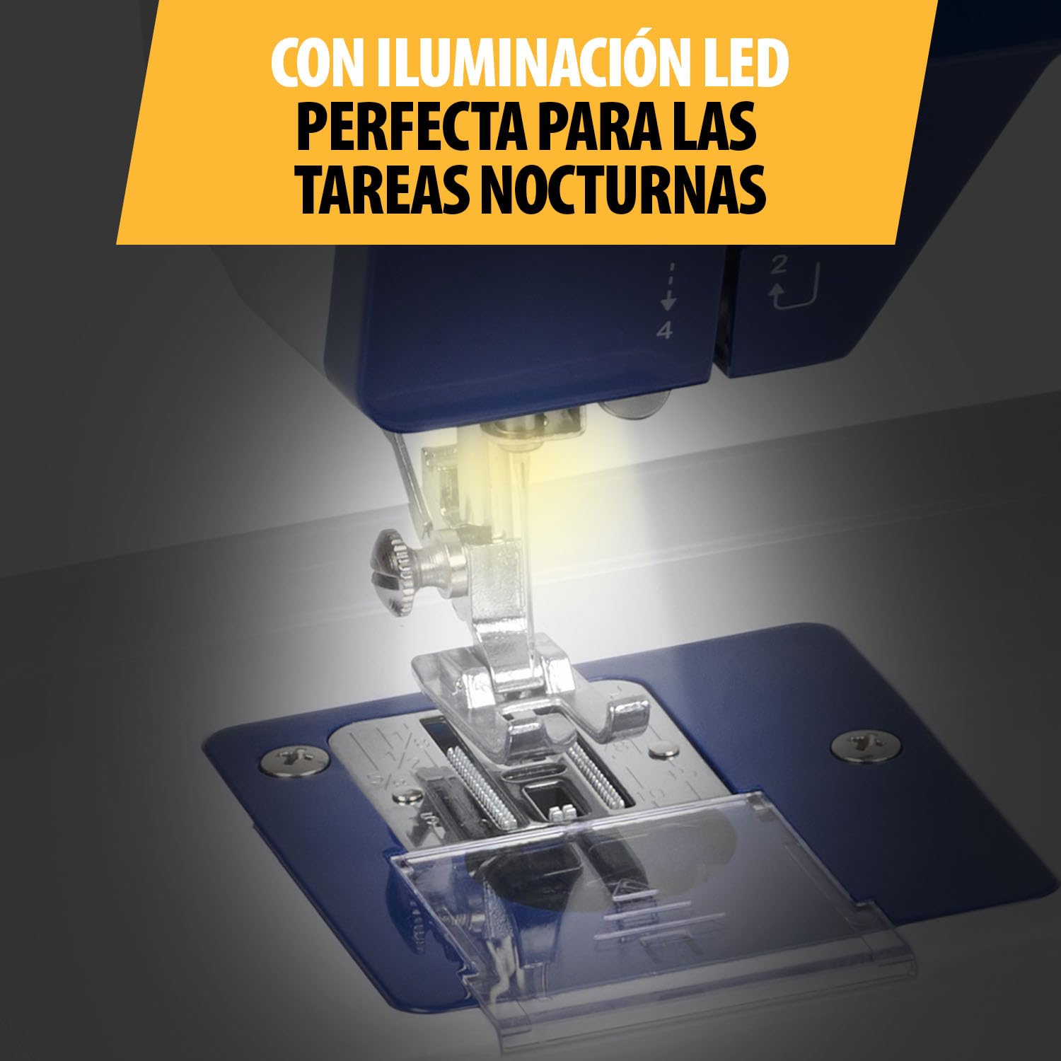 Tristar Máquina de Coser con 38 Puntadas, Mesa Extensible, Brazo Libre, Luz LED, Enhebrador Automático, Cortahilos, Control de Velocidad, Fácil de Usar, SM-6005