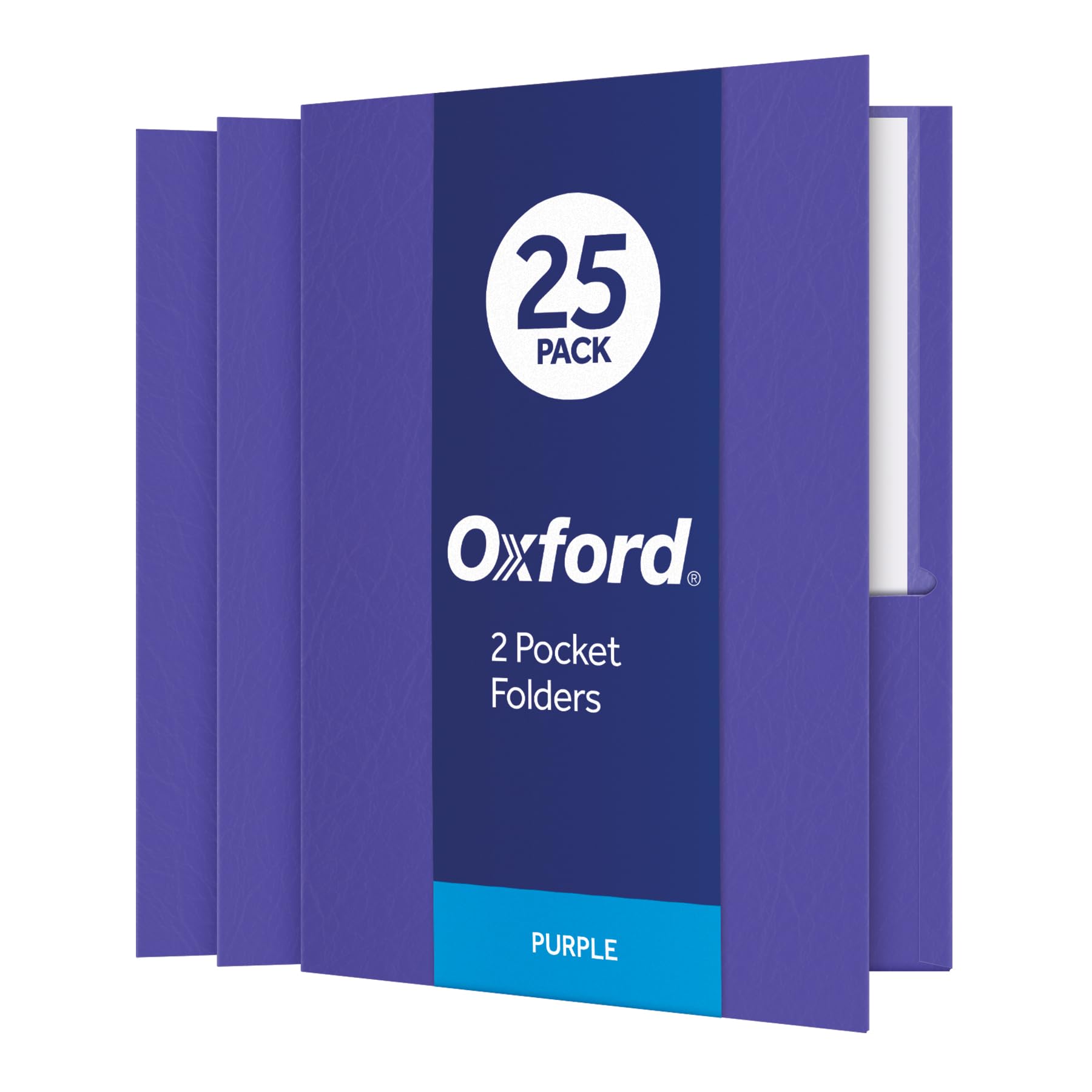 Amazon.com : Oxford Two Pocket Folders, Textured Paper, Purple